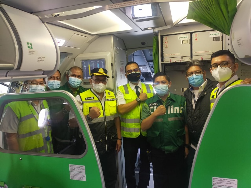 Penerbangan perdana Citilink Indonesia rute Padang-Balikpapan