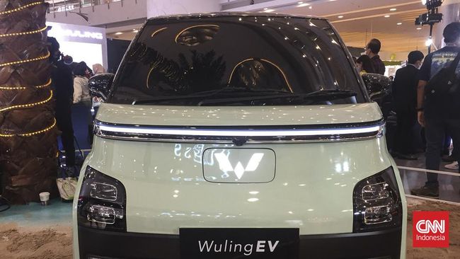 Mobil listrik mungil Wuling EV. (Foto:CNN Indonesia)
