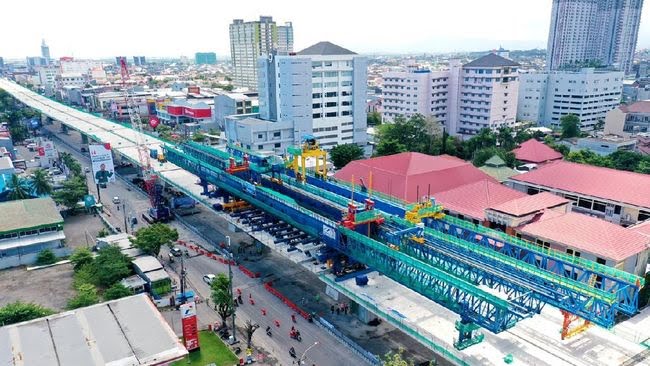 Ilustrasi pembangunan tol layang pertama di Makassar (Foto: Dok. PT Wijaya Karya (Persero) Tbk)
