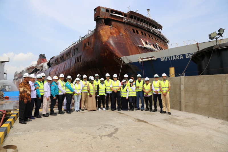 Delegasi Ghana di Galangan Kapal di Banten