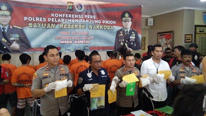 Polres Pelabuhan Tanjung Priok Berhasil Gagalkan 37 Kasus Narkoba